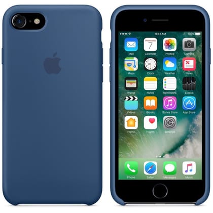 TDG OG SIlicone Case for Apple iPhone SE-Blue Horizon - Full Cover