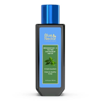 Briganantadi - D Tea Tree Anti Dandruff Hair Oil | Clean & Healthy Scalp 100ML