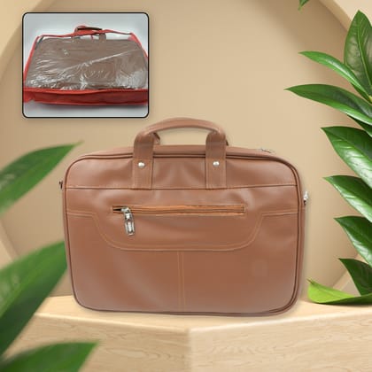 12573 Multipurpose Bag, Shoulder Side Bag Office Laptop Faux Leather Executive Formal Laptop & MacBook Messenger / Office / Travel / Business / Shoulder / Hand / Sling Bag for Men Women with Mult