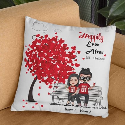 MG200_Happily Ever After Pillow Cover Only-12x12 Inches