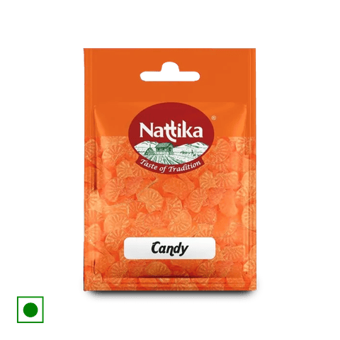 Nattika Orange Candy, 175 gm Pouch