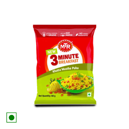 MTR Khatta Meetha Poha, 60 gm Pouch