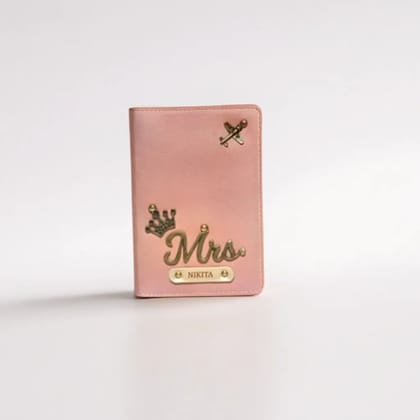 Pink Customized Passport Cover