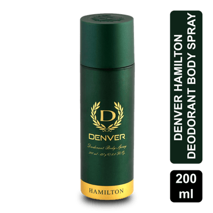 Denver Hamilton Deodorant Body Spray, 200 ml Bottle
