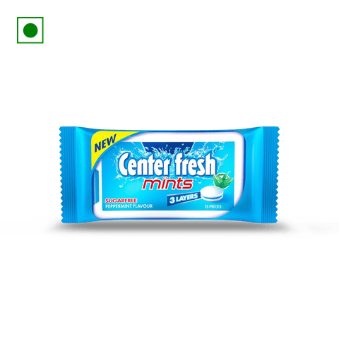 Center Fresh Peppermint Gum, 4.5 gm Pack