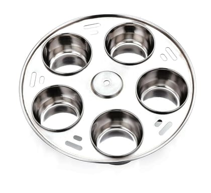 Expresso Multipurpose Stainless Steel Baking Moulds| Compatible with Prestige Outer lid Pressure Cooker (5 Liters)