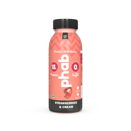 Phab Protein Milkshake Strawberries & Cream, 200 ml