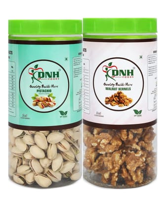 DRY FRUITS COMBO 300 GRAMS PACK 150 X 2 PC    PISTACHIO | WALNUT    - Improves Digestion, Strengthens Immunity
