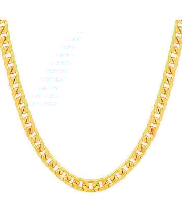 FASHION FRILL - Gold Plated Chain ( Pack of 1 ) - None