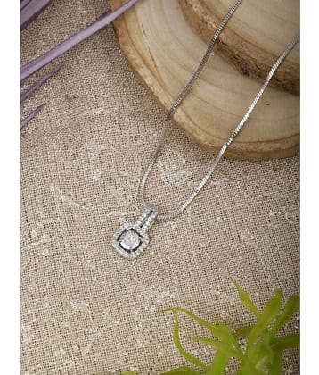 Sunhari Jewels White Pendant ( Pack of 1 ) - White