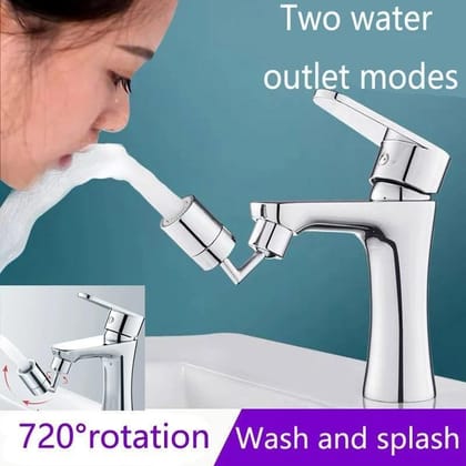 Filter Faucet -Kitchen 720� Rotatable Splash Filter Faucet Sprayer Head Flexible Bathroom Tap Extender