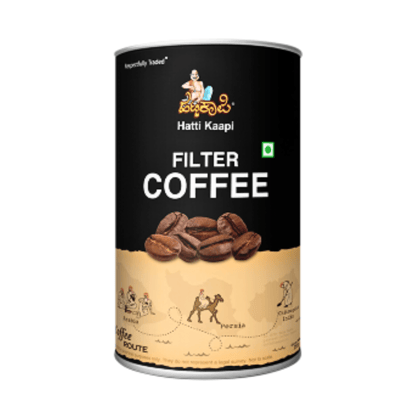 Hatti Kaapi Filter Coffee Powder Made with Robusta Medium Roast | 80:20 | Authentic South Indian Filter Coffee, 250g