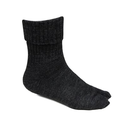 Women's Woolen Thumb Socks Black Free Size