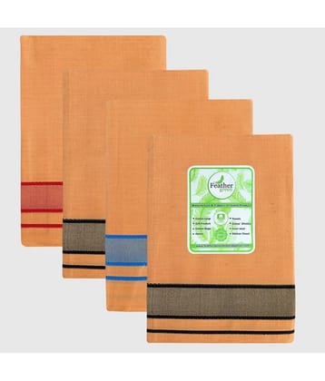 Feather Green - Multicolor Cotton Mens Lungi ( Pack of 4 ) - None