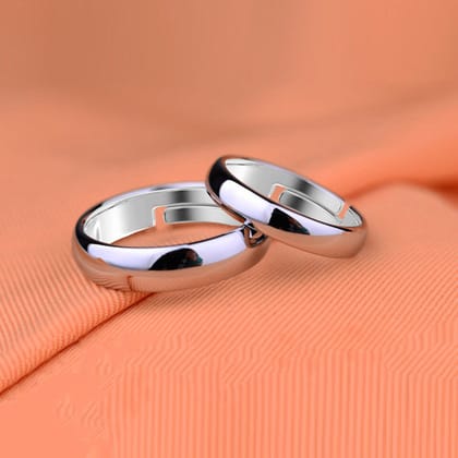 Silver Ring for couples Silver band for couples