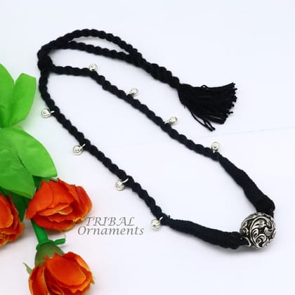 925 sterling silver handmade Rajasthani traditional stylish luxury necklace choker, best belly dance Guttapusalu necklace bride gift set509
