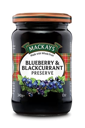MACKAYS BLUEBERRY & BLACKCURRANT PRESERVE 340 G