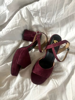 Wine Block Heels-35