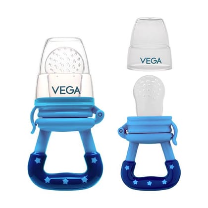 Vega Baby & Mom Silicon Fresh Fruit Feeder (Nibbler)-Blue - VBWA3-02