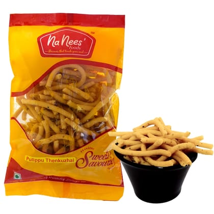 Pulippu Thenguzhal | Khatta Mirchi Sev | 150 g Pack  by NaNee's Foods