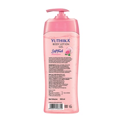Yuthika Body Lotion Gel Refreshing Rose 100ml, Gel Body Lotion for Summer, Winter Rose Body Lotion Moisturizer