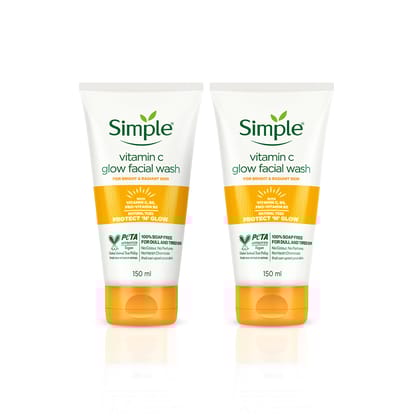 Vitamin C Glow Facial Wash-150ML (Pack of 2)
