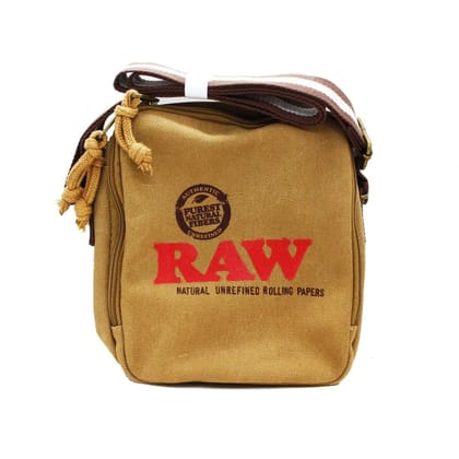 RAW x Rolling Papers Shoulder Bag-TAN