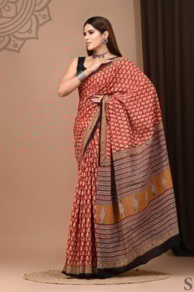 Jaipur Hand Block Print Saree