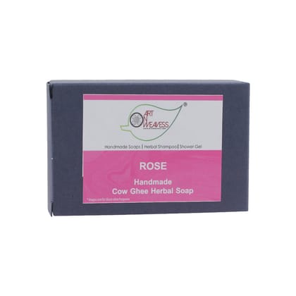 Artnweavess Rose Cow Ghee Herbal Soap, 100 gm - Pack of 2