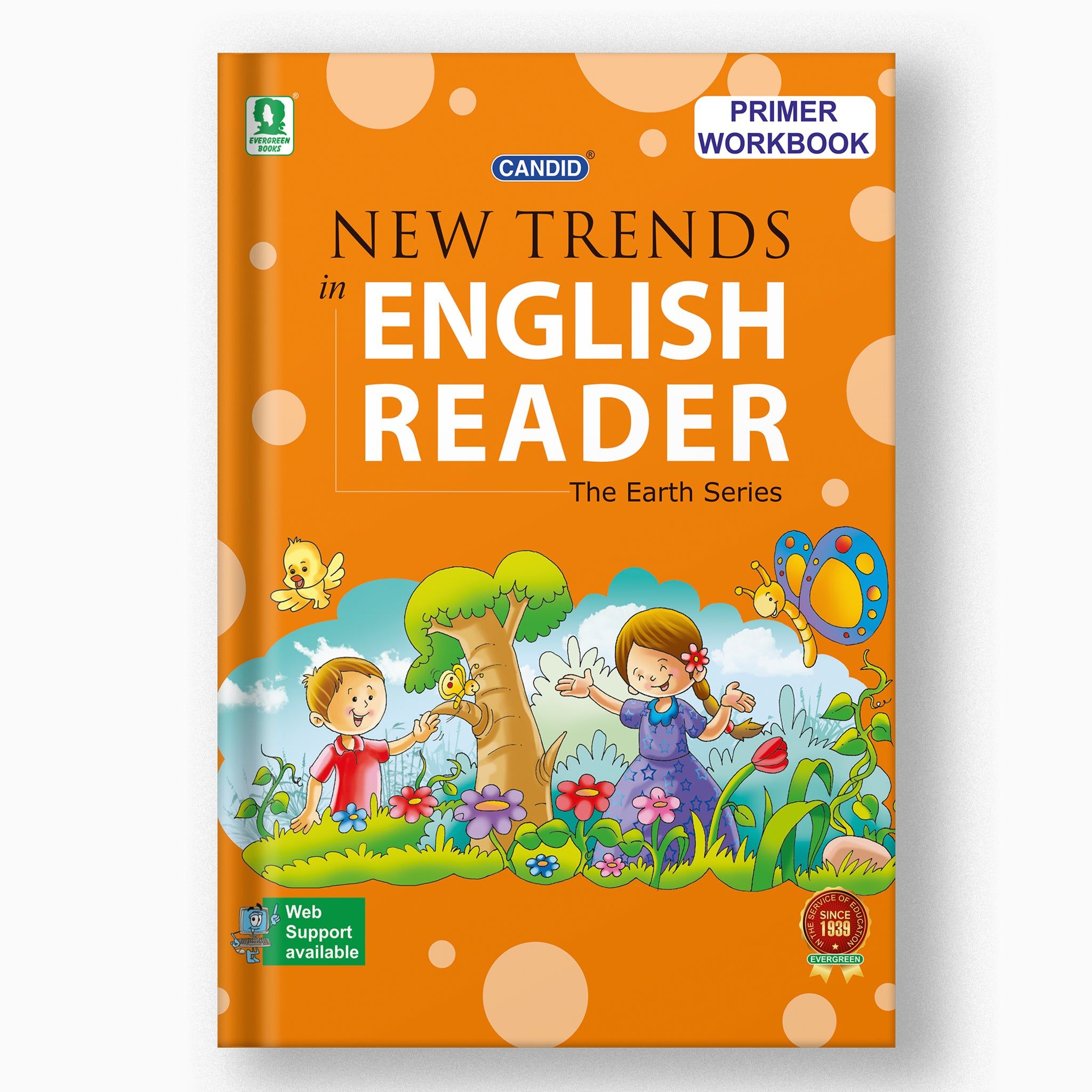 NEW TRENDS IN ENGLISH READER WORK BOOK - PRIMER-UKG / English