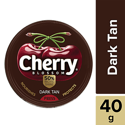 Cherry Blossom Wax Shoe Polish, Dark Tan, 40 g