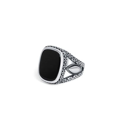 Aquilo Noir 925 Sterling Silver Ring for Men-9