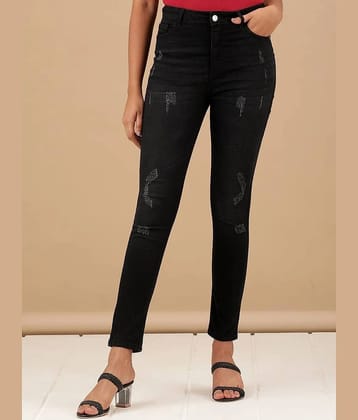Freehand - Black Cotton Blend Slim Fit Womens Jeans ( Pack of 1 ) - None