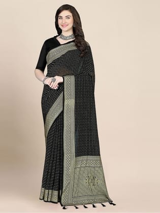 Woven Design Border detail Zari Saree