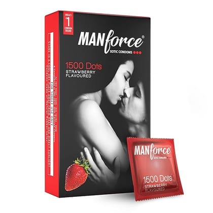 MANFORCE WILD CONDOMS (STRAWBERRY) 10S