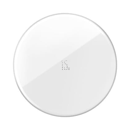 Baseus 15W Qi Certified Simple Wireless Charger - Upgraded Version (WXJK-A02)-Black