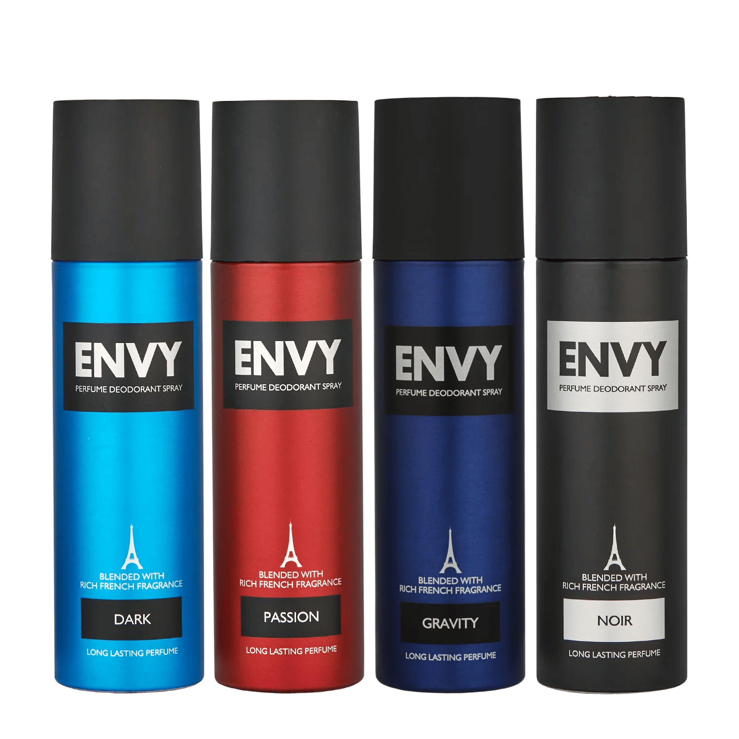 ENVY Dark + Passion + Gravity + Noir Deodorant Combo -480ml
