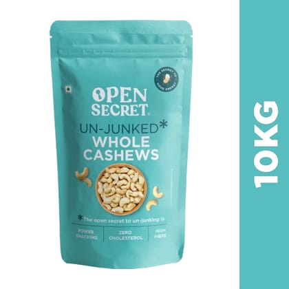 Open Secret Premium Whole Cashews - 10Kg