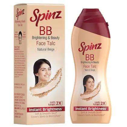 Spinz BB Instant Brightening & Beauty Face Talc 80 g