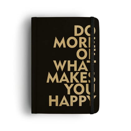 Mooch Hardcover Unruled Diaries A6 ��� Do More Of What Makes You-BUFF CARTRIDGE