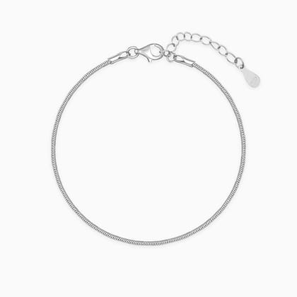 Silver Classic Bracelet for Charms