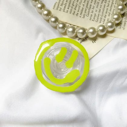 Smiley Art Pop Socket-Yellow