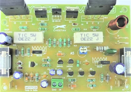 150 Watt Hifi Audio Amplifier using 2SC5200 NPN Power Transistors - Assembled Board  by MYPCB
