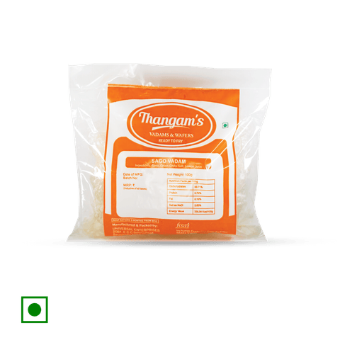 Thangams Sago Vadam, 100 gm Pouch
