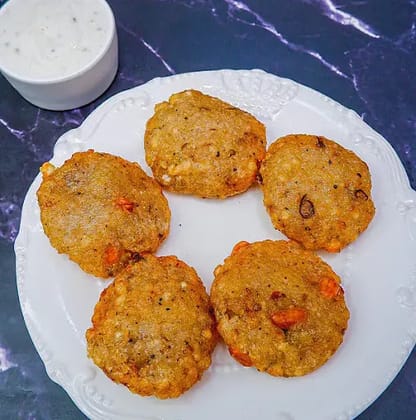 Sabu Dana Vada With Raita