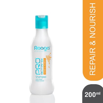 Raaga Professional Pro Botanix Repair and Nourish Shampoo with Wheat Protein, 200ml | For Smooth and Strong Hair