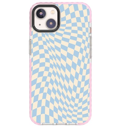Checkered-Blue Haze-iPhone 13 Pro / Pink