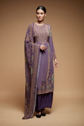 Purple Color Suit Set-XS
