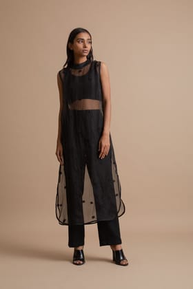 Sheer Embroidered Dress | Rescue-S / 19527