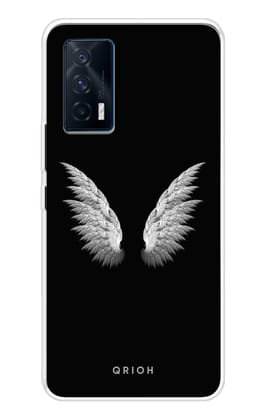 White Angel Wings Soft Cover for IQOO 7